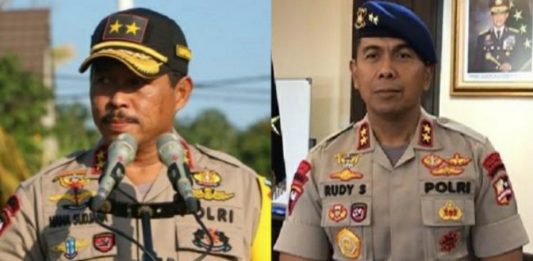 Irjen Nana Sudjana dan Irjen Rudy Sufahriadi.