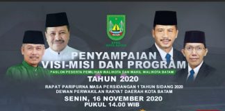 Live dari DPRD Batam, Penyampaian Visi-Misi Lukita-Basyid dan Rudi-Amsakar