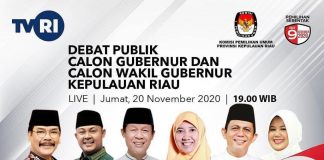 Live di TVRI Malam Ini, Debat Pilkada Kepri Jadwal Debat Pilkada KEPRI