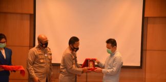 Silaturahmi Kamtibmas Kapolda Kepri Dan Pengecekan Pelaksanaan Prokes Di Kawasan Objek Vital PT. SAT NUSA PERSADA Tbk Polda Kepri