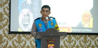Wakapolda Banten Pimpin Penandatanganan Pakta Integritas Penerimaan SIPSS 2021 Banten