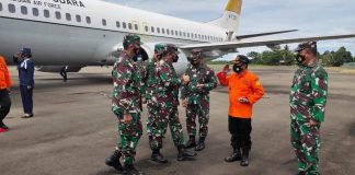 Pen Pasmar 1. Marinir Tiba di Bandara Sjamsudin Noor Banjarbaru Untuk Jalankan Misi Kemanusiaan Marinir