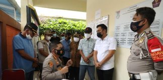 Tim Supervisi Mabes Polri Cek Posko PPKM di Kelurahan Mauk Timur