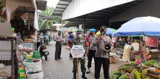 Tim Satgas Covid-19 Sambi Manfaatkan Pasar SebagaiSarana Penyampaian Informasi Boyolali