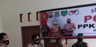Pamatwil Polres Tangerang Cek Kesiapan Posko PPKM di Desa Gelam Jaya