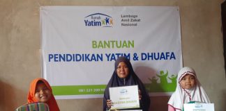 Rumah Yatim Berikan Bantuan Pendidikan untuk Aisyah dan Azizah, Yatim Piatu Asal Pekanbaru Rumah Yatim Riau