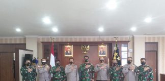 Silaturahmi Danrem 033/Wira Pratama Di Polda Kepri Tni polri