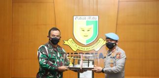 Perkuat Sinergi Dalam Penegakan Disiplin Personel TNI-Polri, Kadiv Propam Polri Sambangi Danpuspom AD Polri