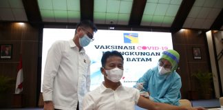 Kepala BP Batam Muhammad Rudi Telah Divaksin