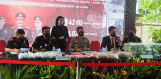 Bareskrim dan Bea Cukai Gagalkan Peredaran 42,3 Kg Sabu dan 85 Ribu Ekstasi