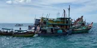 Baru Tahu Rasa, Kapal Asing Pencuri Ikan Digampar Aparat Baharkam Polri di Perairan Natuna