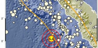 Getaran Gempa Bumi di Barat Daya Nias Dirasakan hingga Padang