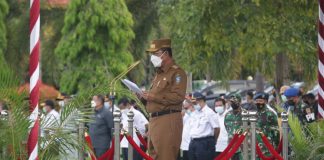 Operasi Ketupat Seligi 2021, Ini Tempat-tempat yang Disasar Gubernur Kepri Ansar Ahmad memimpin upacara gelar pasukan Operasi Ketupat Seligi 2021 di Mapolda Kepri, Rabu (5/5).(alurnews.com/ist humas)