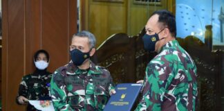 Sembilan Pati TNI AU Terima Kenaikan Pangkat
