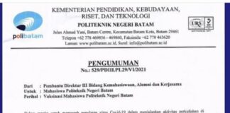Aturan Baru Poliban: Mahasiswa Wajib Vaksinasi Sebagai Syarat Boleh Ikut Perkuliahan