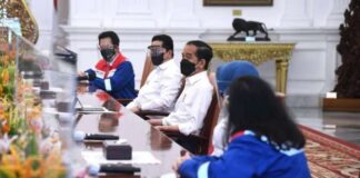 Jokowi Memberikan Arahan Kepada Pekerja Yang Baru Bergabung Di PHR
