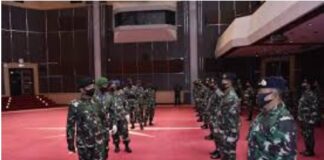 25 Perwira Tinggi TNI Naik Pangkat