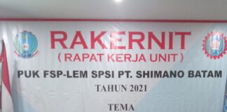 PUK SP LEM SPSI Shimano Gelar Rakernit I
