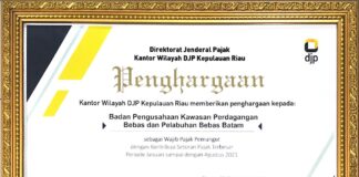 BP Batam Raih Penghargaan Setoran Pajak Terbesar 2021