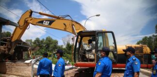 Buka Akses Jalan, Tim Terpadu Tertibkan ROW 30 M Jalan Industri Tanjung Uncang