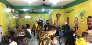 HUT Partai Golkar ke-57, DPD Golkar Batam Gelar Vaksinasi