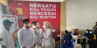 Iman Sutiawan Hadiri Vaksinasi DPC Gerindra Tanjungpinang