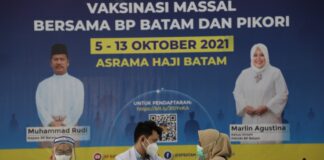 Hari Bakti Ke 50 Tahun, BP Batam Bersama PIKORI Gelar Vaksinasi Massal