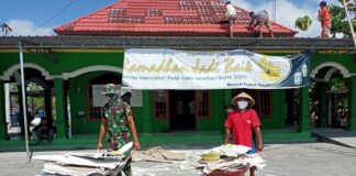 Dengan Semangat Gotong Royong, Perehaban Masjid Khulafa’ar Rasyidin Dk. Majasto Dikerjakan