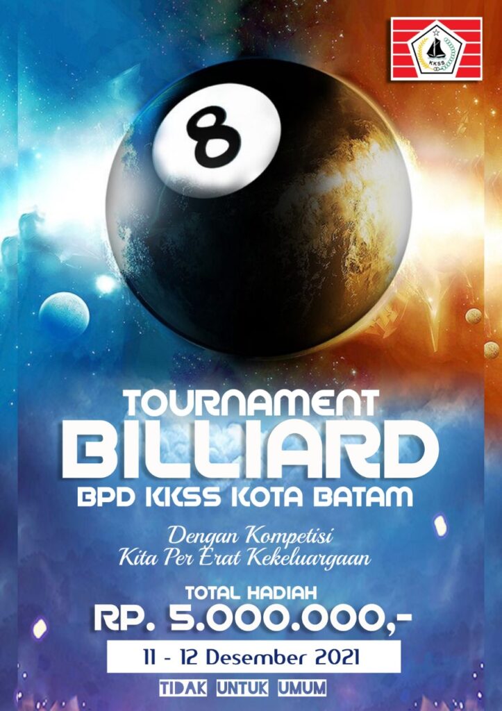 Saksikan! Turnamen Billiard BPD KKSS Batam, 16 Tim Siap Bertanding