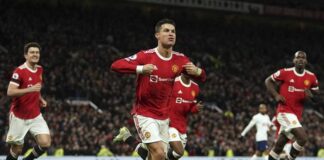 Hasil Liga Inggris: Ronaldo Hattrick, MU Bungkam Spurs 3-2
