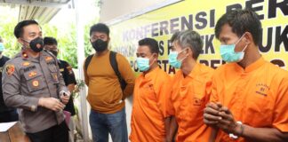 Polsek Lubukbaja Ringkus Komplotan Pencuri Kabel di Ruko Happy Garden