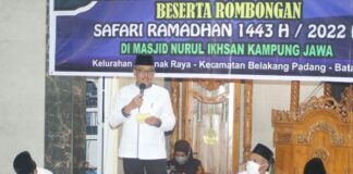 Safari Ramadhan di Belakangpadang, Walikota Batam Pertegas Komitmen Kembangkan Sektor Pariwisata