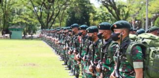 Pangdam XVIII/Kasuari Beri Pembekalan Kepada Segenap Prajurit Satgas Yonif 136/Tuah Sakti