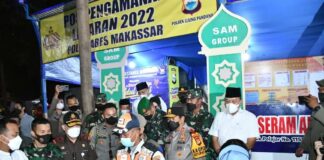 Kasdam Hasanuddin Bersama Forkopimda Pantau Malam Lebaran Kota Makassar