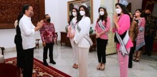 Jokowi Terima Kunjungan Puteri Indonesia 2022 dan Miss Universe 2021
