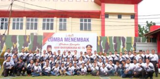 Sambut Hari Bhayangkara Ke 76, Polda Riau Gelar Lomba Menembak Bersama Jurnalis