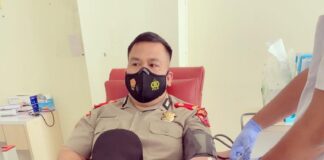 Peduli Sesama, Serdik Sespimmen Polri ke-62 Juleigtin Siahaan Donor Darah