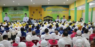 Pastikan Jemaah Haji Dapatkan Pelayanan Imigrasi Yang Prima, Kemenkumham Riau Turut Lepas JCH Kloter 9