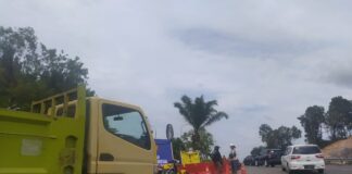 Pengerjaan Jalan di Bukit Southlink, Arus Lalu Lintas Sekupang-Baloi Dialihkan