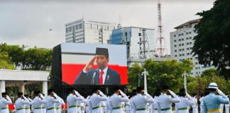 Dikukuhkan Presiden Jokowi, Ardan dan Faradita Wakili Kepri di Paskibraka Tingkat Nasional