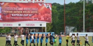 Kapolda Kepri Cup III: Satbrimob Tahan Imbang Polresta Barelang