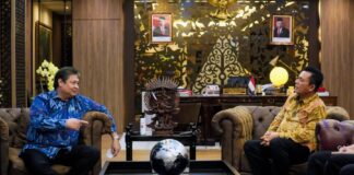 Gubernur Ansar Laporkan Progres Proyek Jembatan Batam-Bintan ke Menteri Airlangga