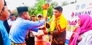 Api Obor Porprov Diarak Keliling Bintan