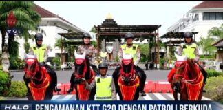 Polri Terjunkan Patroli Berkuda di Pengamanan KTT G20 Bali