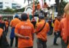 Partai Buruh Gelar Aksi di Depan Kantor Wali Kota Batam