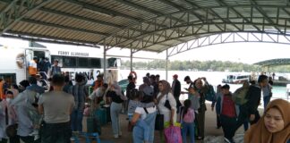 Libur Nataru, Ribuan Penumpang Berangkat Lewat Pelabuhan Telagapunggur