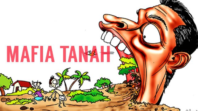 Ilustrasi mafia lahan Ilustrasi mafia tanah