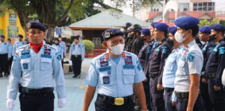 Kemenkumham Riau Gelar Apel Kesiapsiagaan Natal dan Tahun Baru Kemenkumham Riau