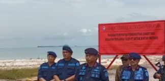 Langgar Administrasi, PSDKP Stop Aktivitas PT BBP di Lingga PT BBP di Lingga