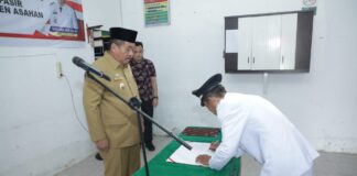 Wabup Asahan Lantik Kades Antar Waktu Desa Sei Pasir, Begini Pesannya Wabup Asahan
